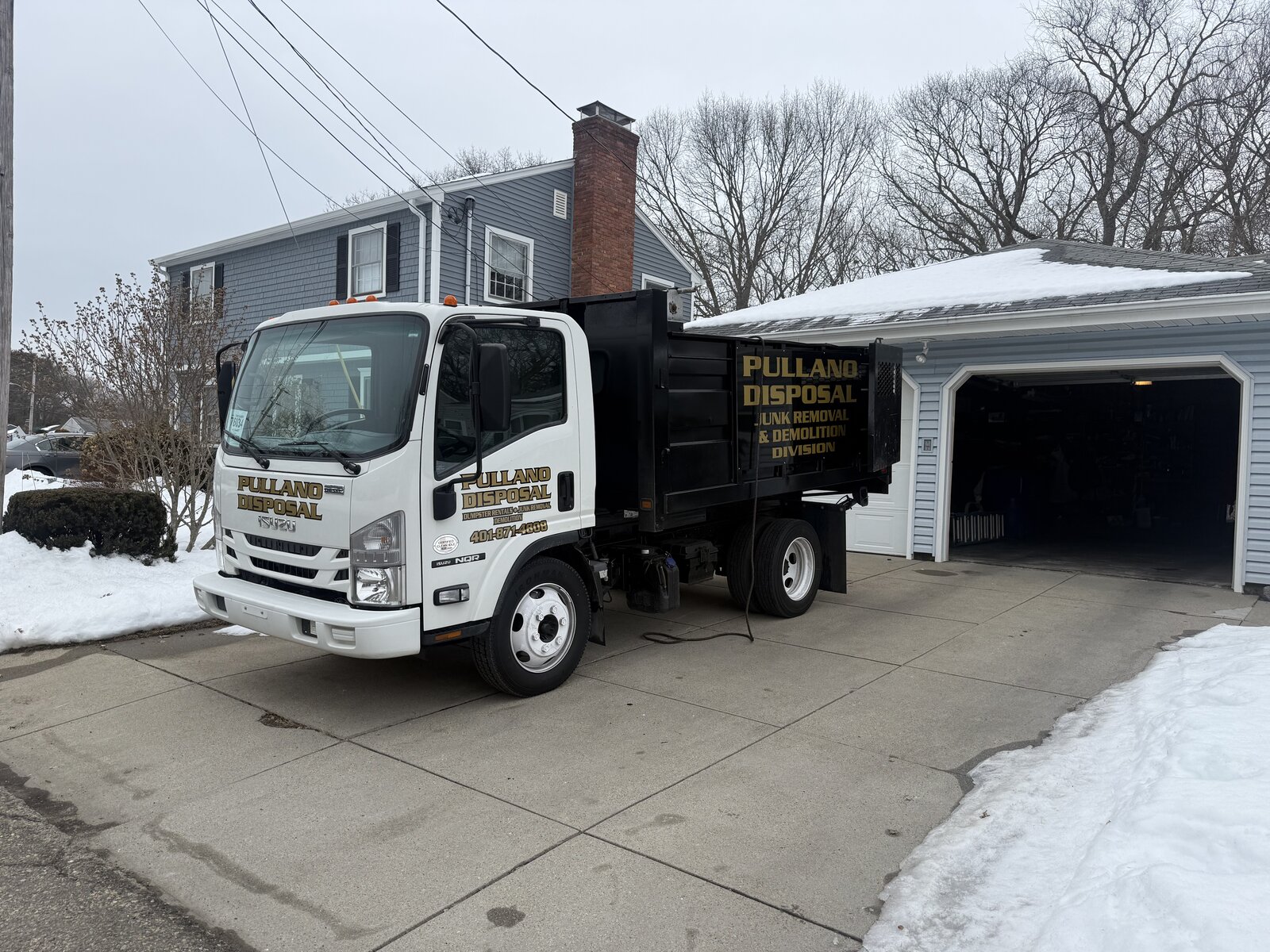 Pullano Disposal junk removal truck